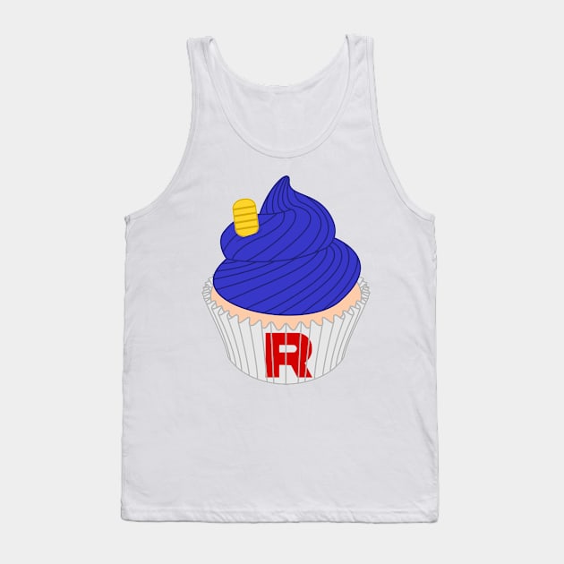 Blue Cupcake Tank Top by CoreyUnlimited